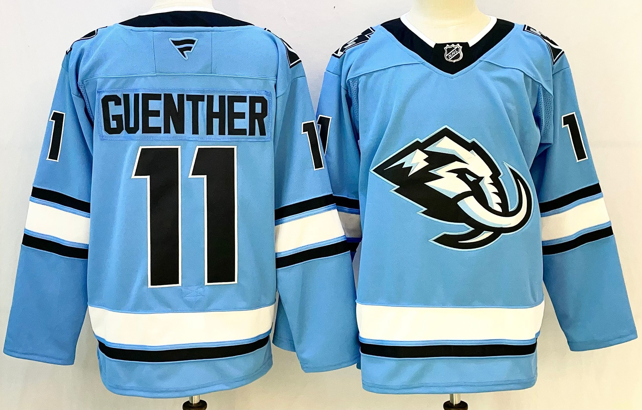 Men Mammoth Team #11 Guenther Light Blue 2026 Adidias NHL Jersey style 001